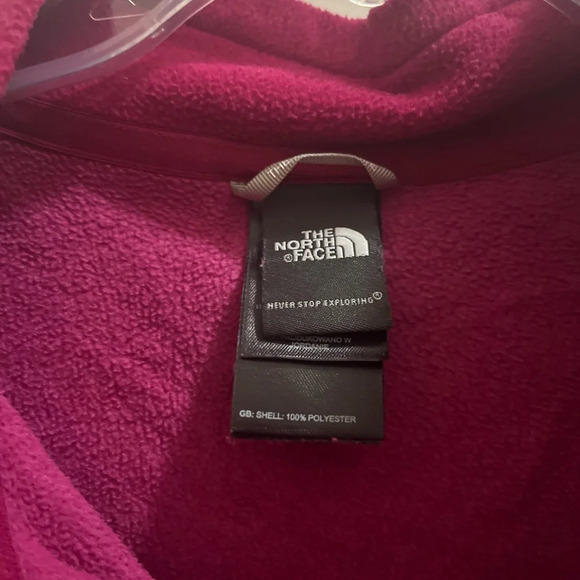 The North Face Women's TKA 100 Microvelour Fleece Quarter Zip Top Size XL Purple - Picture 3 of 7